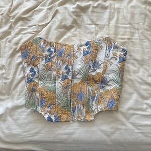 Mahina Cream Corset Top